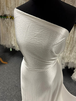 Ivory Silk Hammer Satin - St Maxime