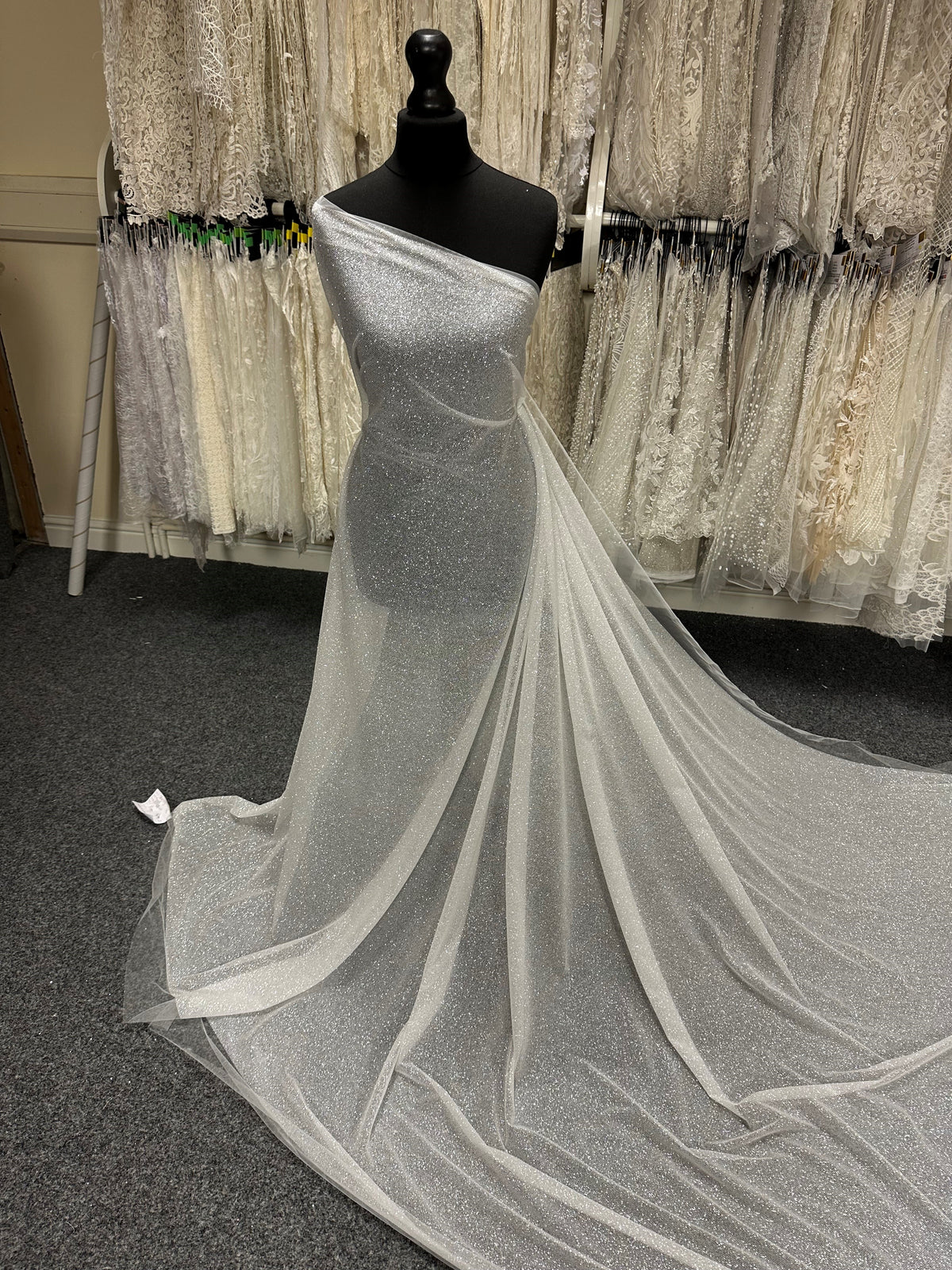 Porcelain Glitter Tulle - Salvage