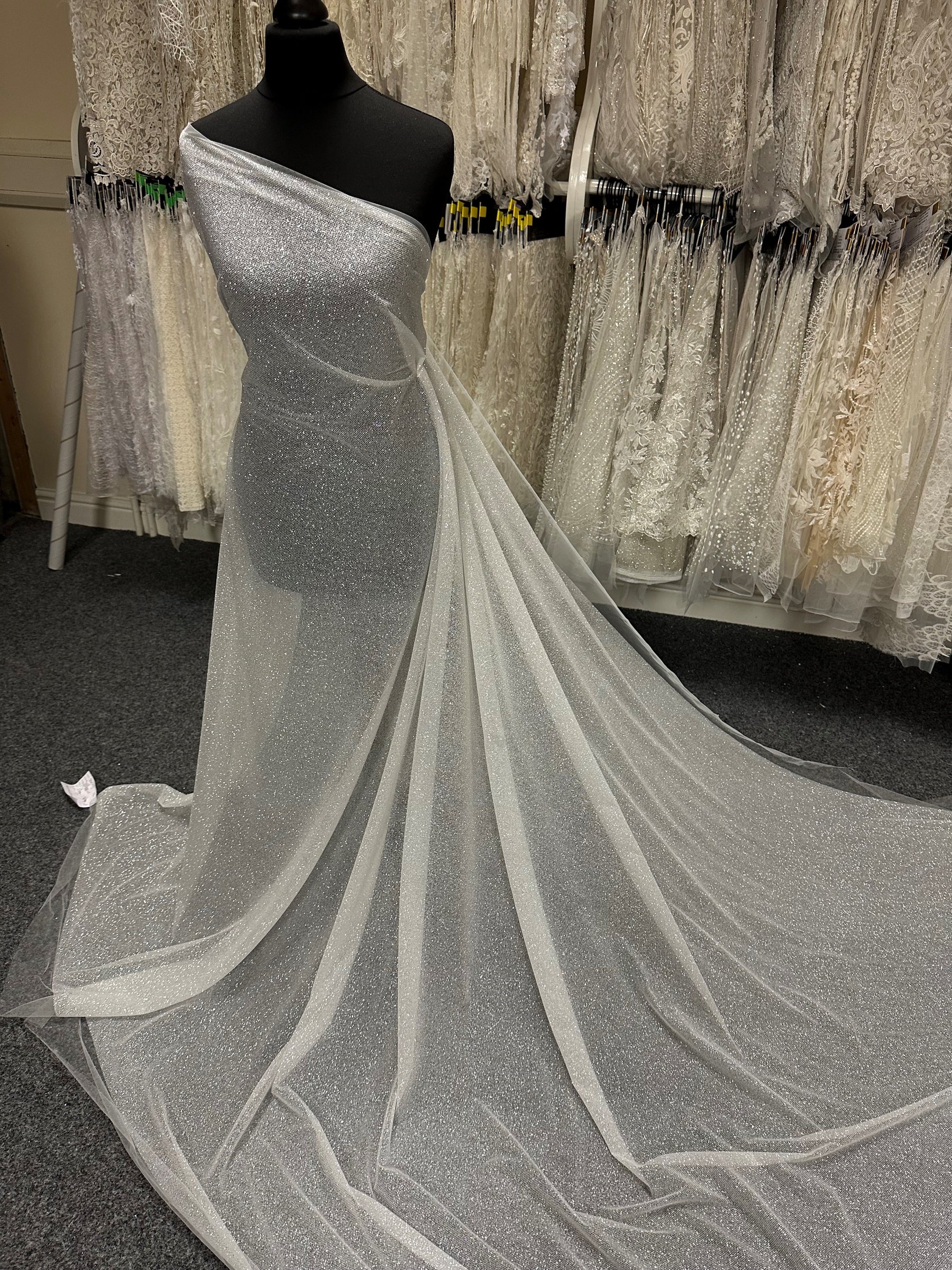 Porcelain Glitter Tulle - Salvage