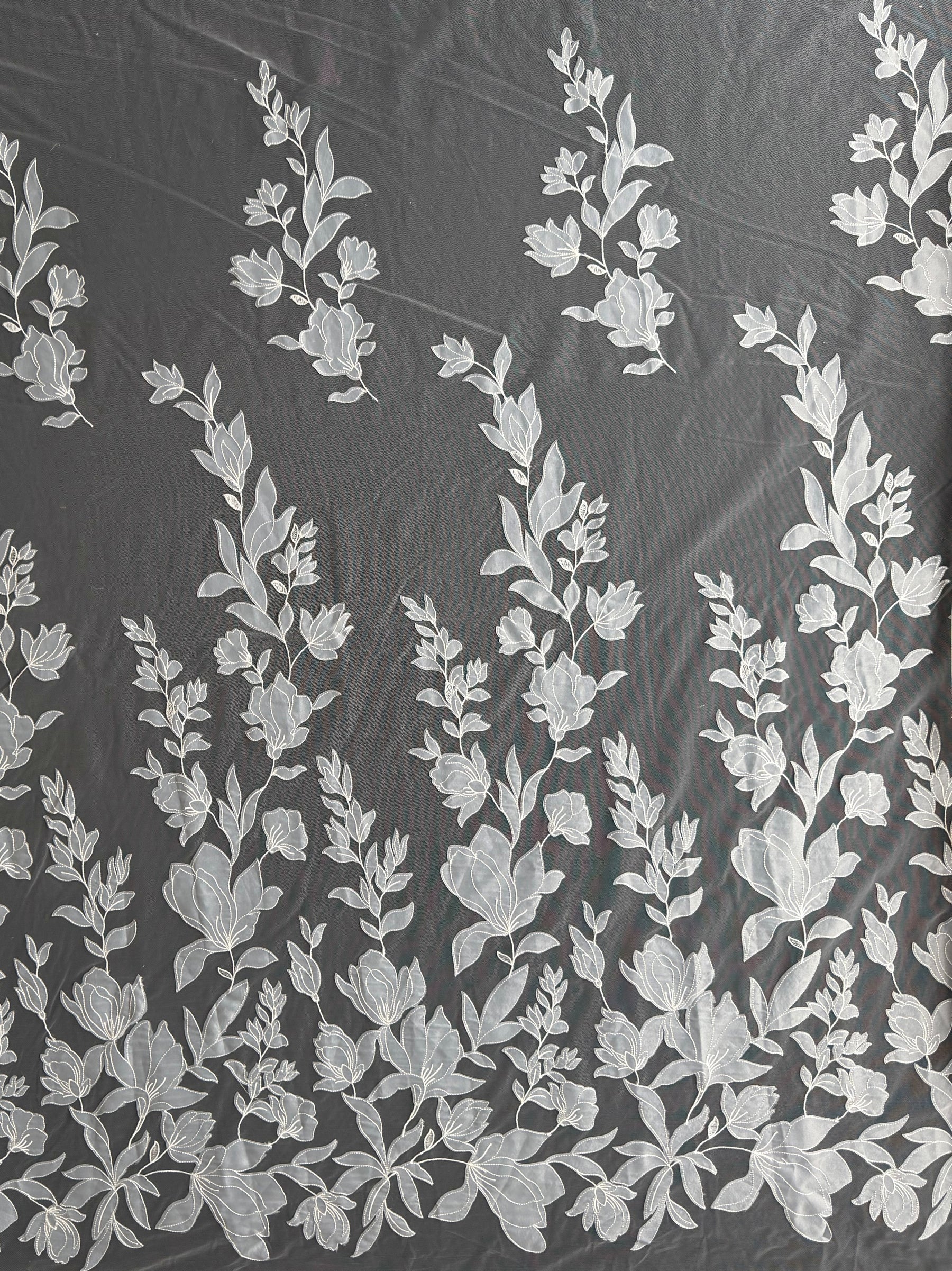 Ivory Embroidered Lace - Santana