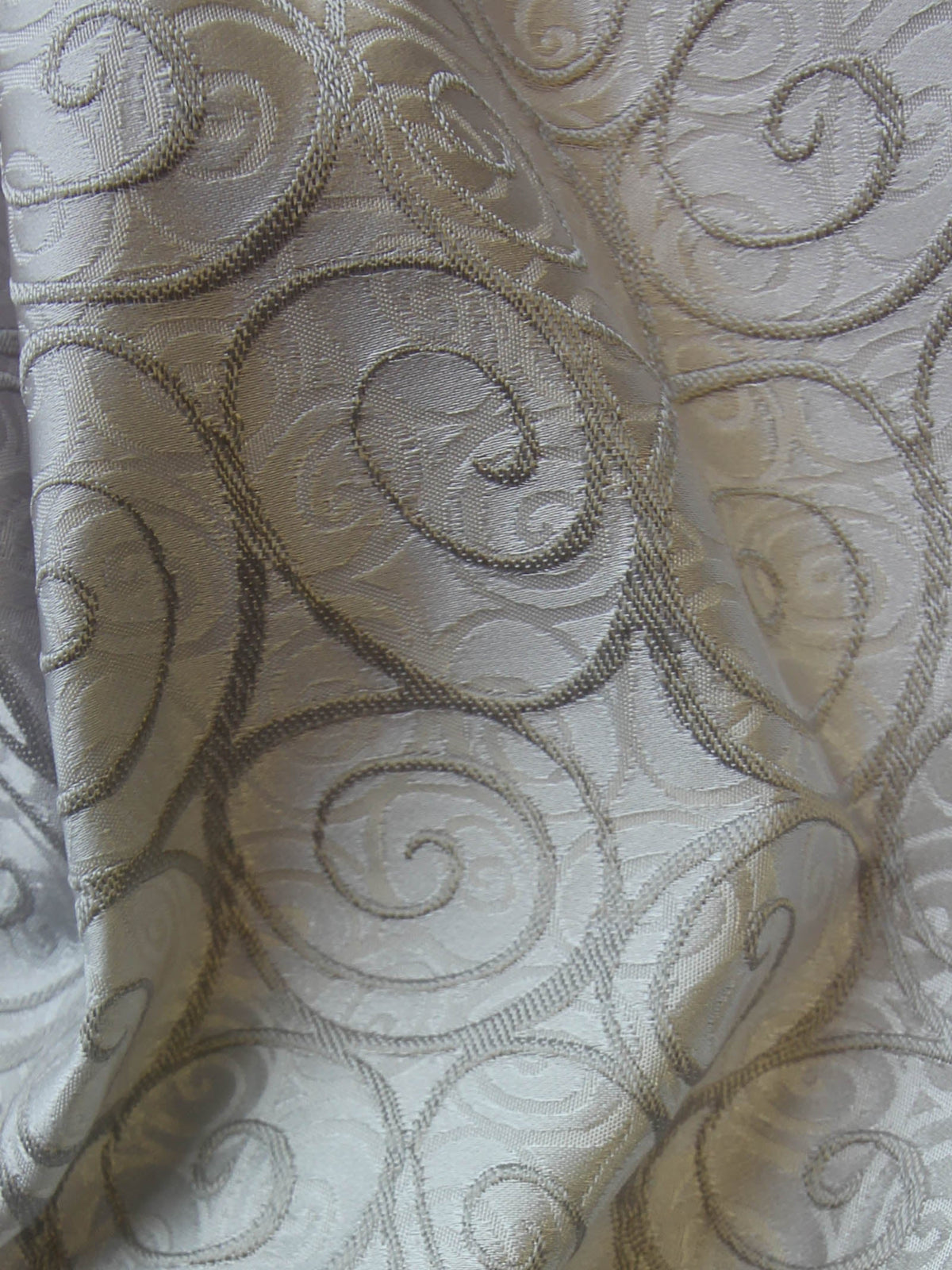 Silver Jacquard Fabric - Cagliari