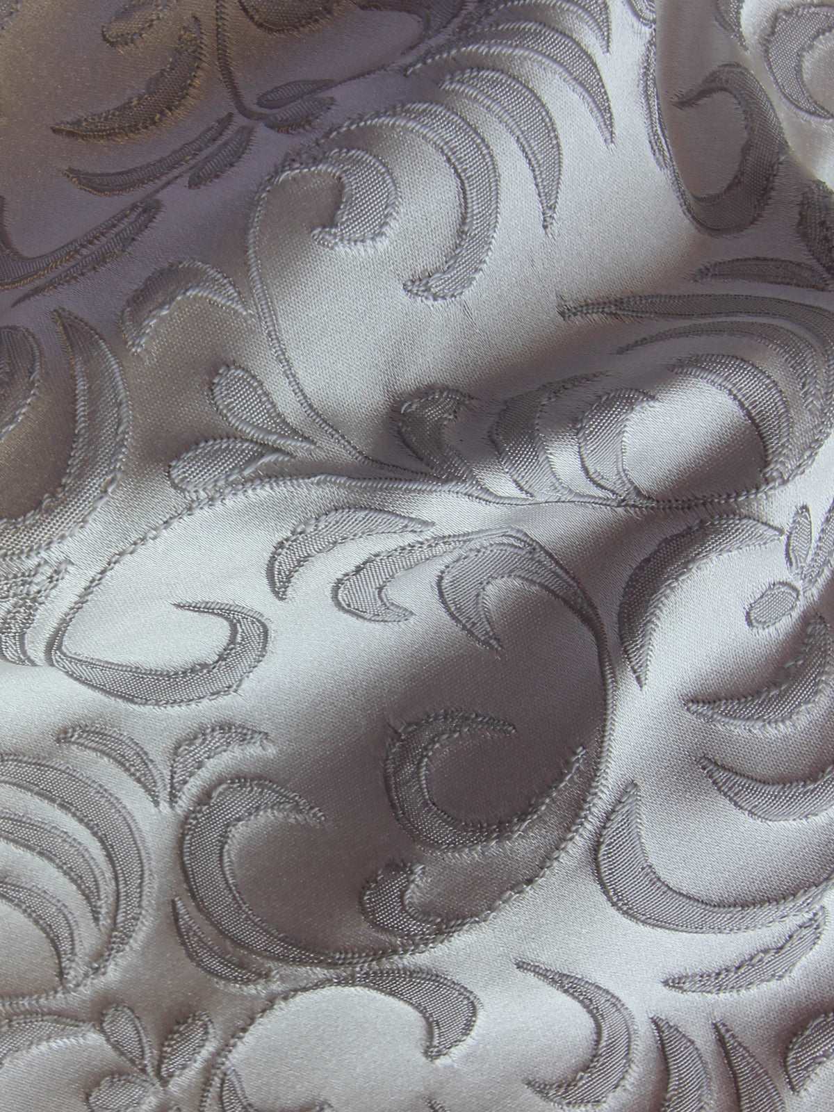 Silver Jacquard Fabric - Nice