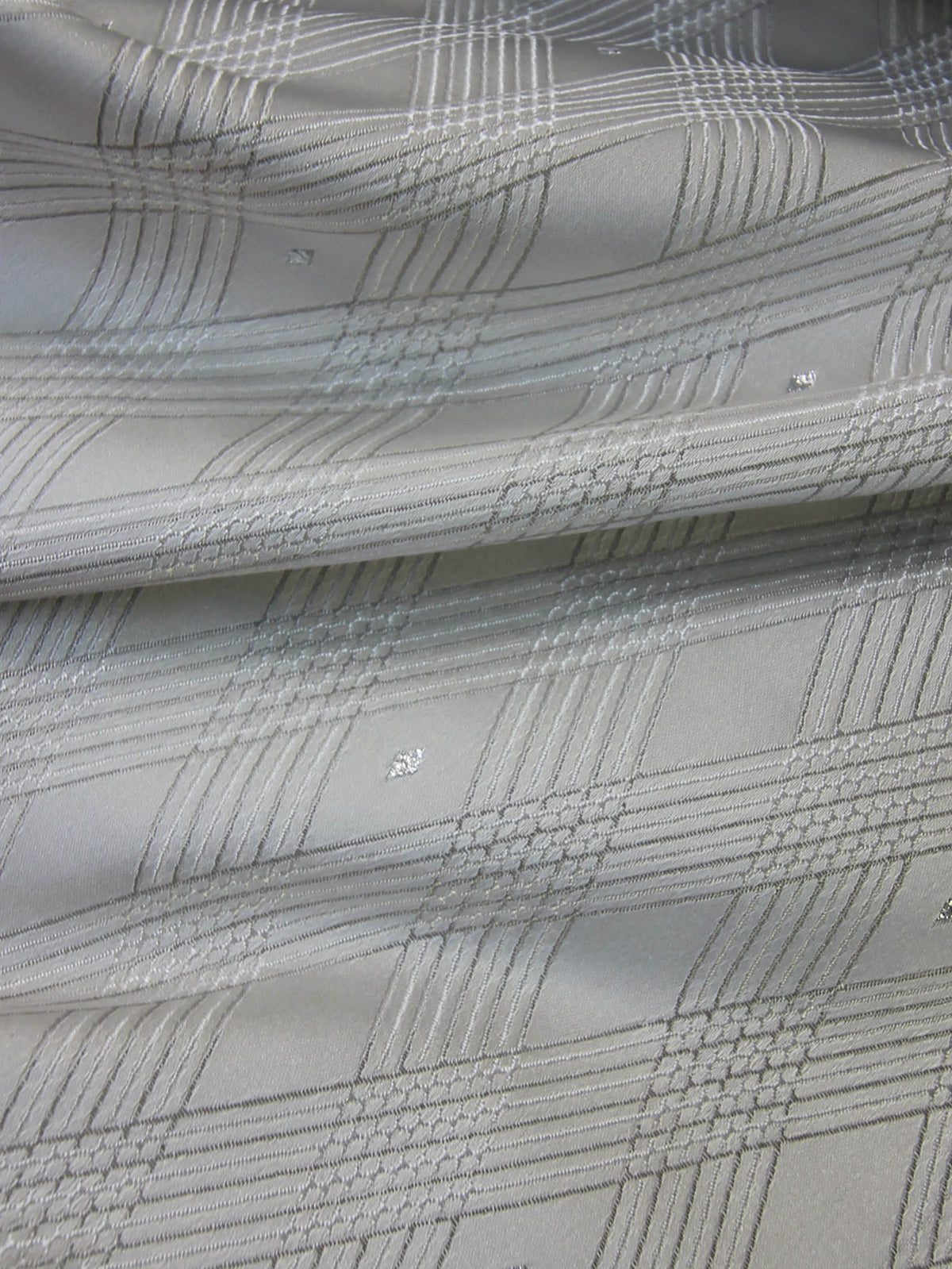 Silver Waistcoat Fabric - Athens