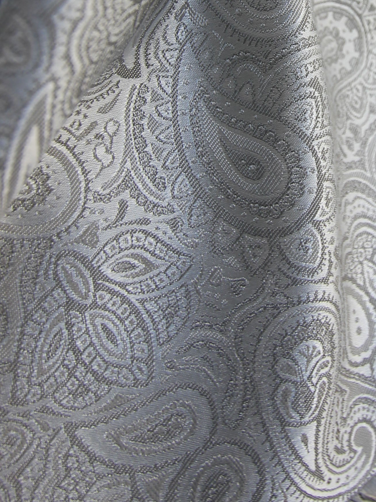 Silver Waistcoat Fabric - Dijon
