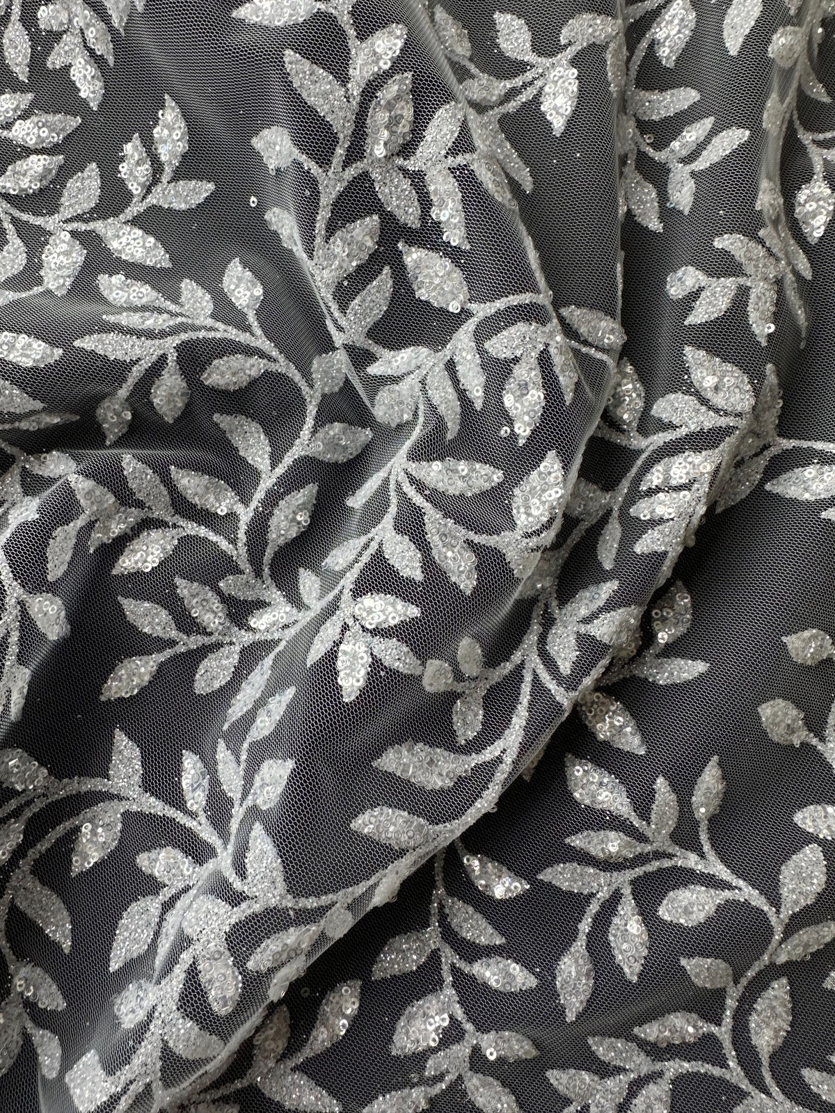 Ivory Glitter Lace - Simeon TU0061