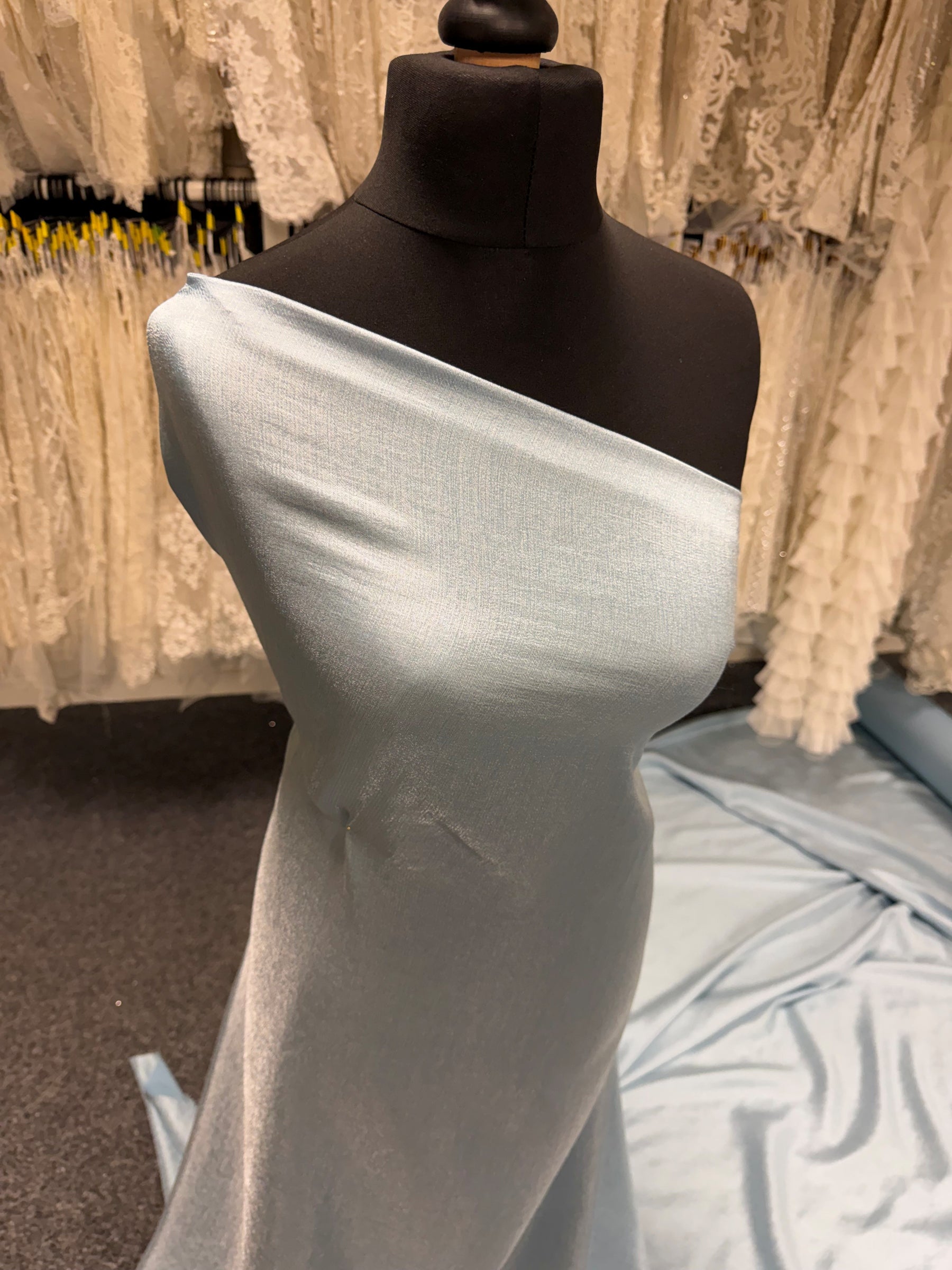 Sky Viscose Blend Fabric  - Ferrari