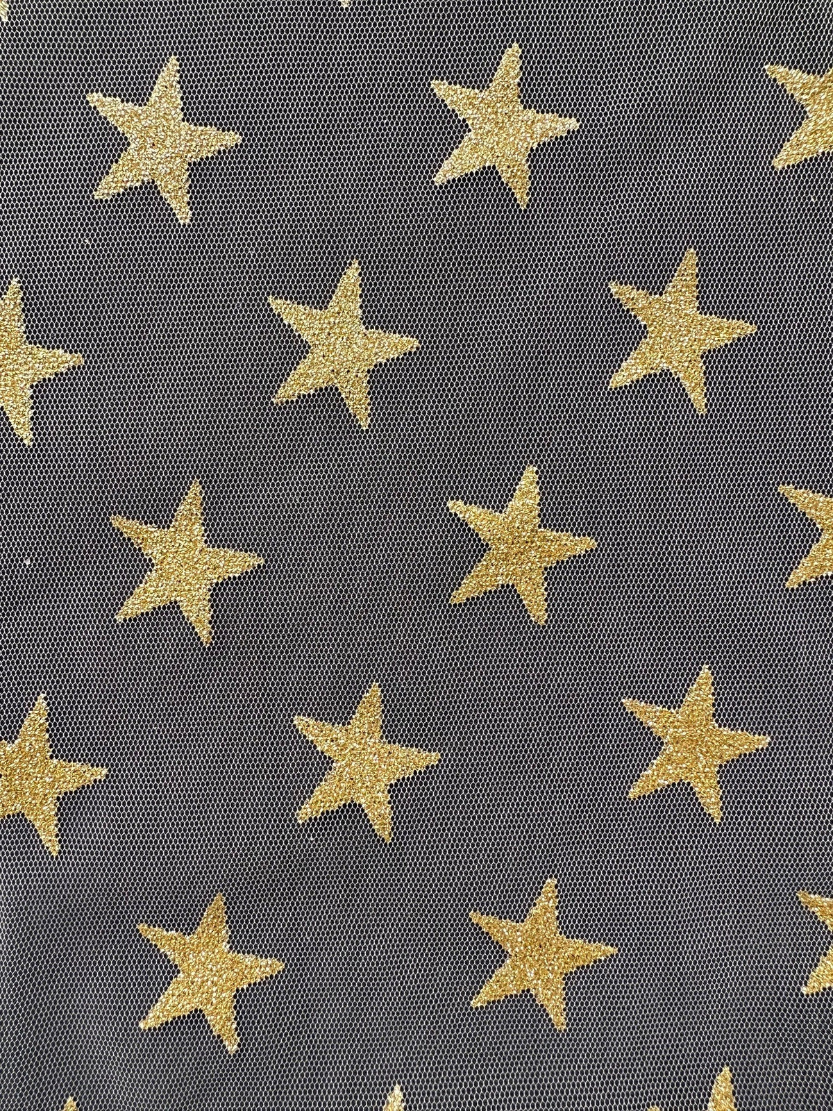 Gold Star Tulle - Spangle