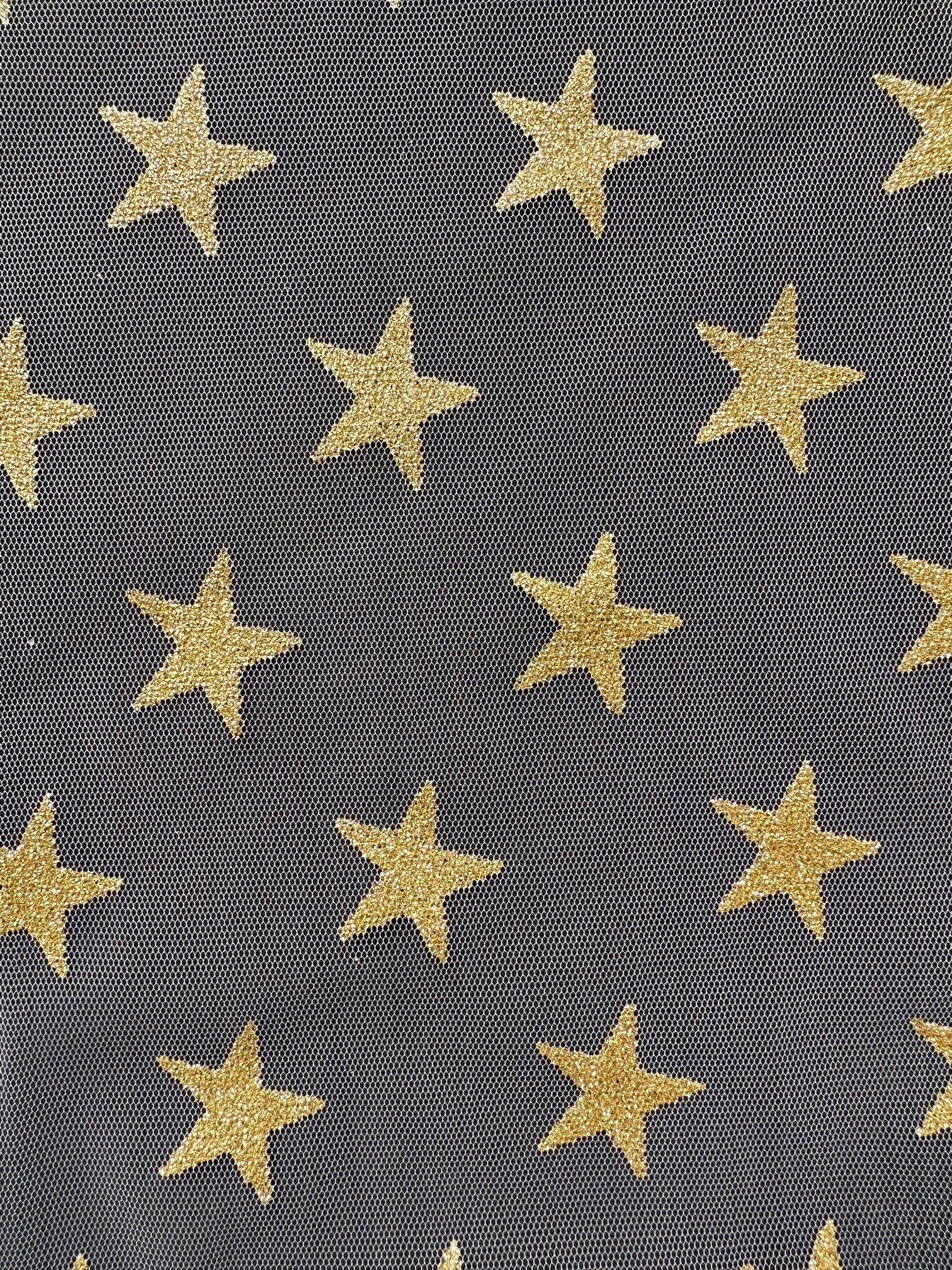 Gold Star Tulle - Spangle