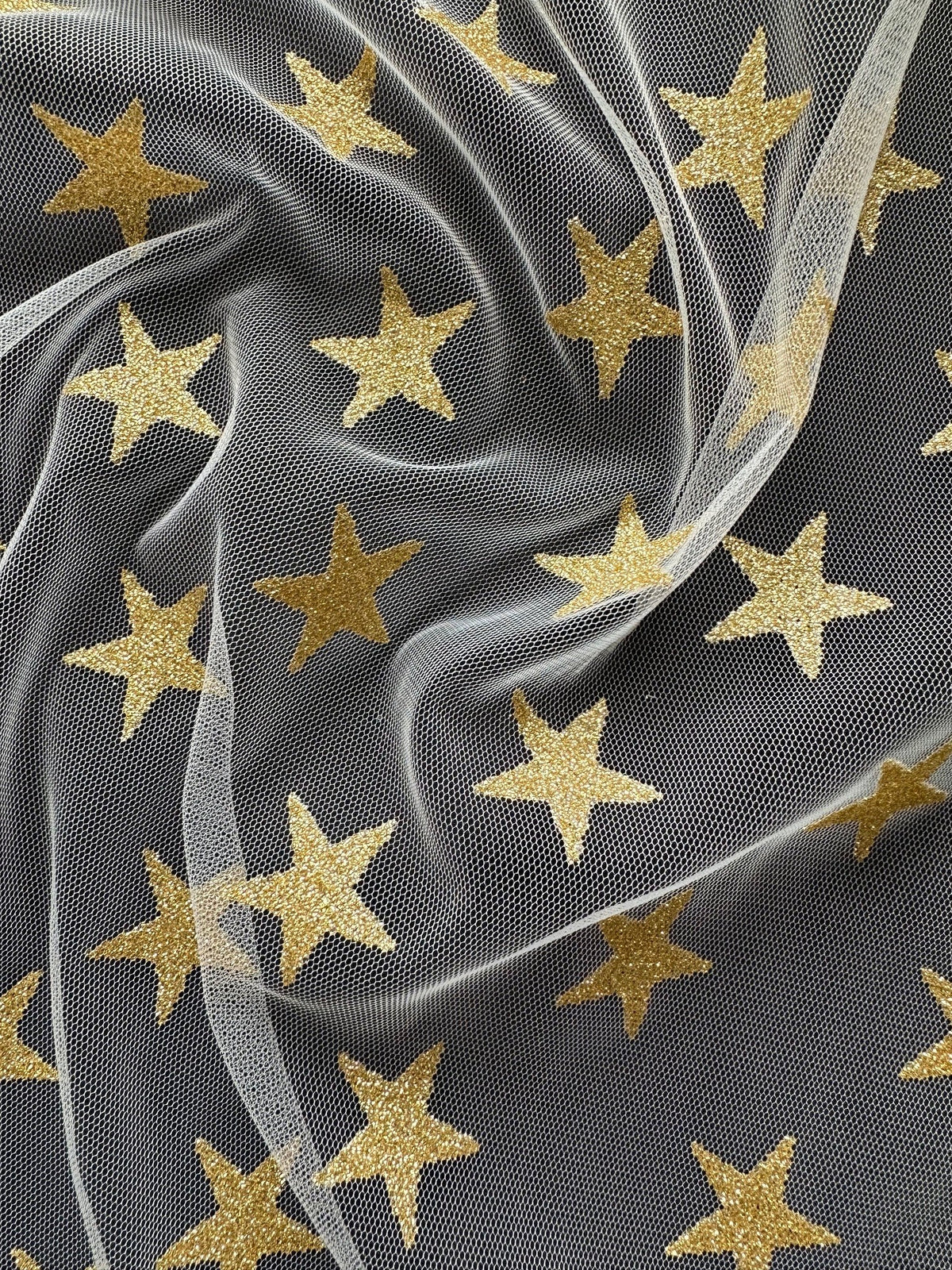 Gold Star Tulle - Spangle