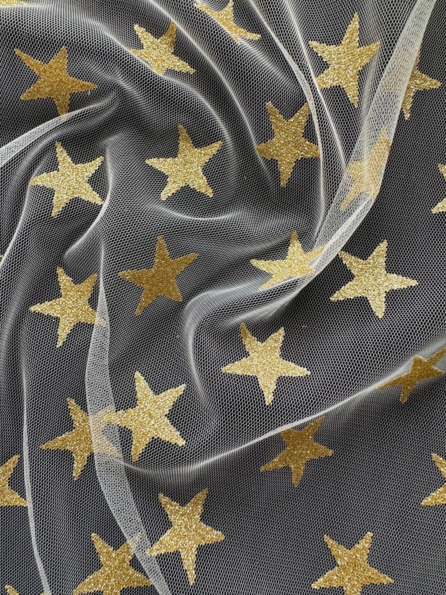 Gold Star Tulle - Spangle