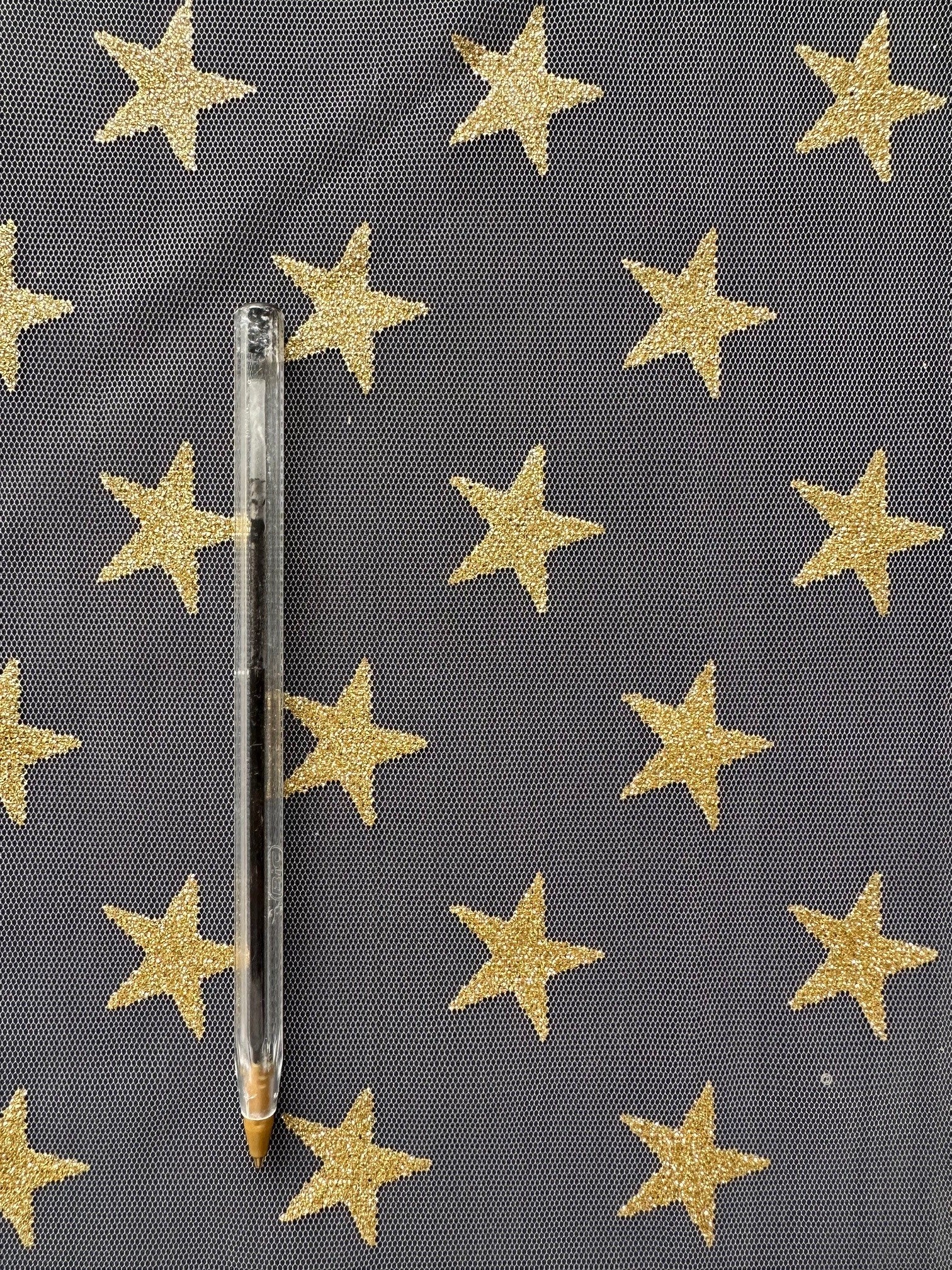 Gold Star Tulle - Spangle