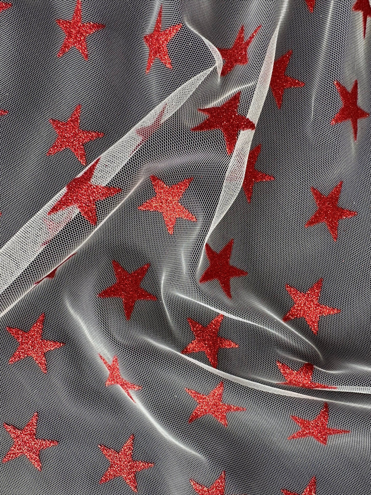 Red Star Tulle - Spangle