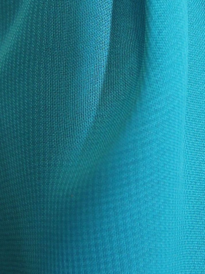 Teal Polyester Georgette - Silhouette
