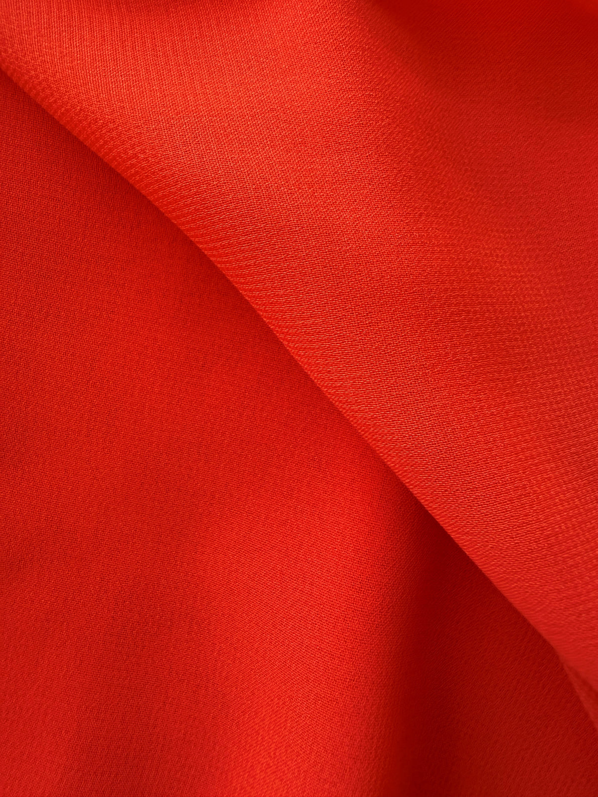 Tomato Red Polyester Chiffon - Benevolence