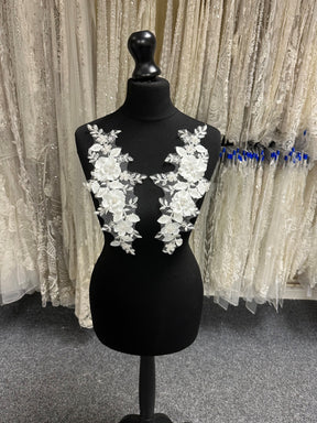 Ivory Flower Lace Appliques - Tulipa