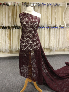 Wine Corded Lace - Shannon