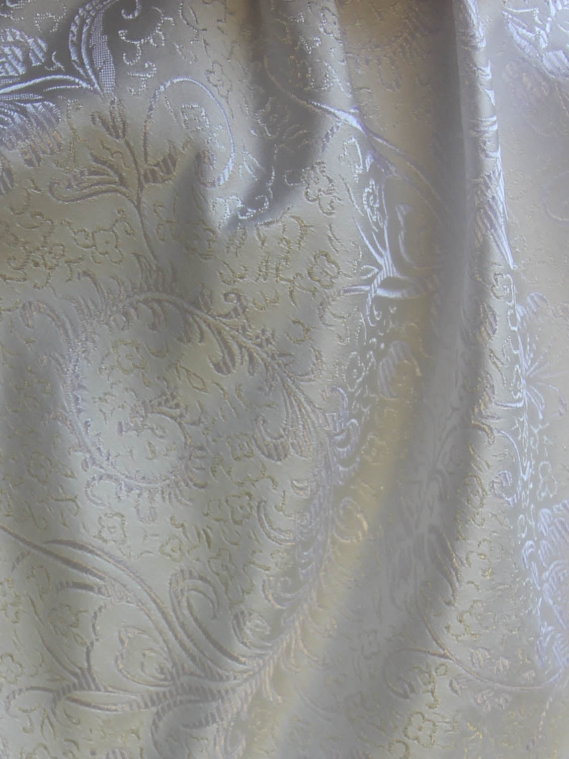 White Jacquard Fabric - Malaga