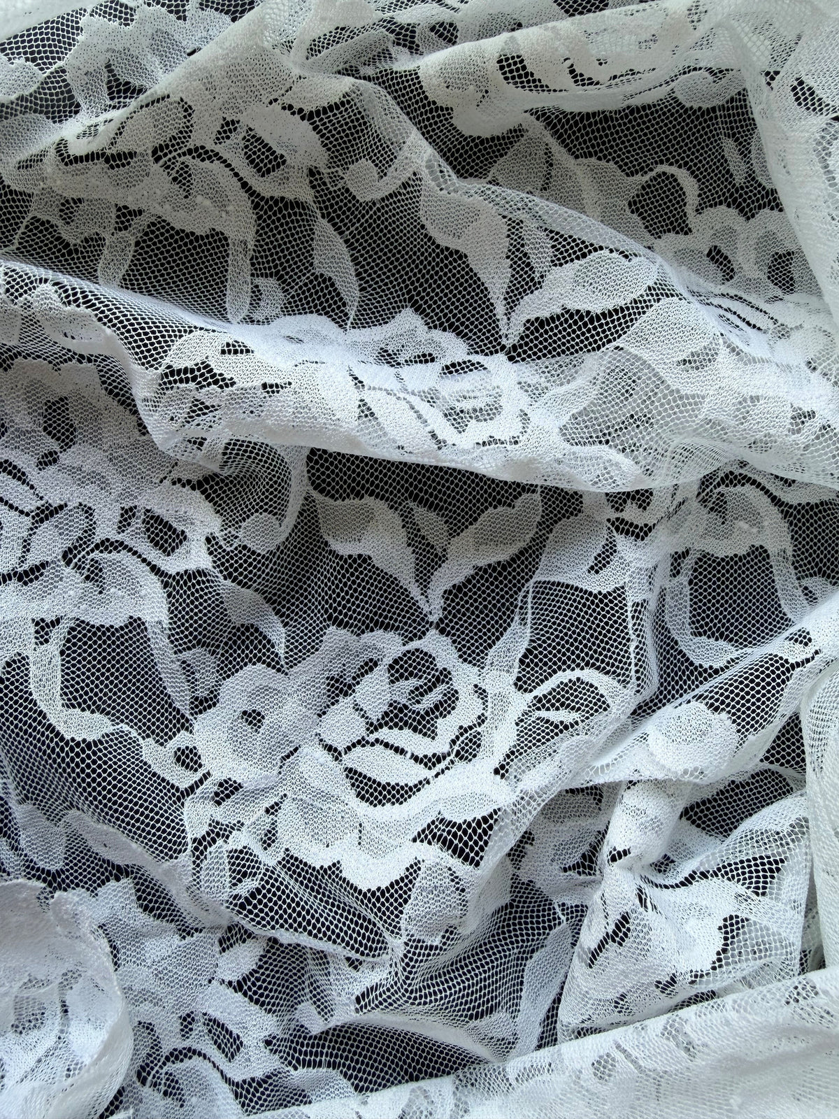 White Raschel Stretch Lace – Matina