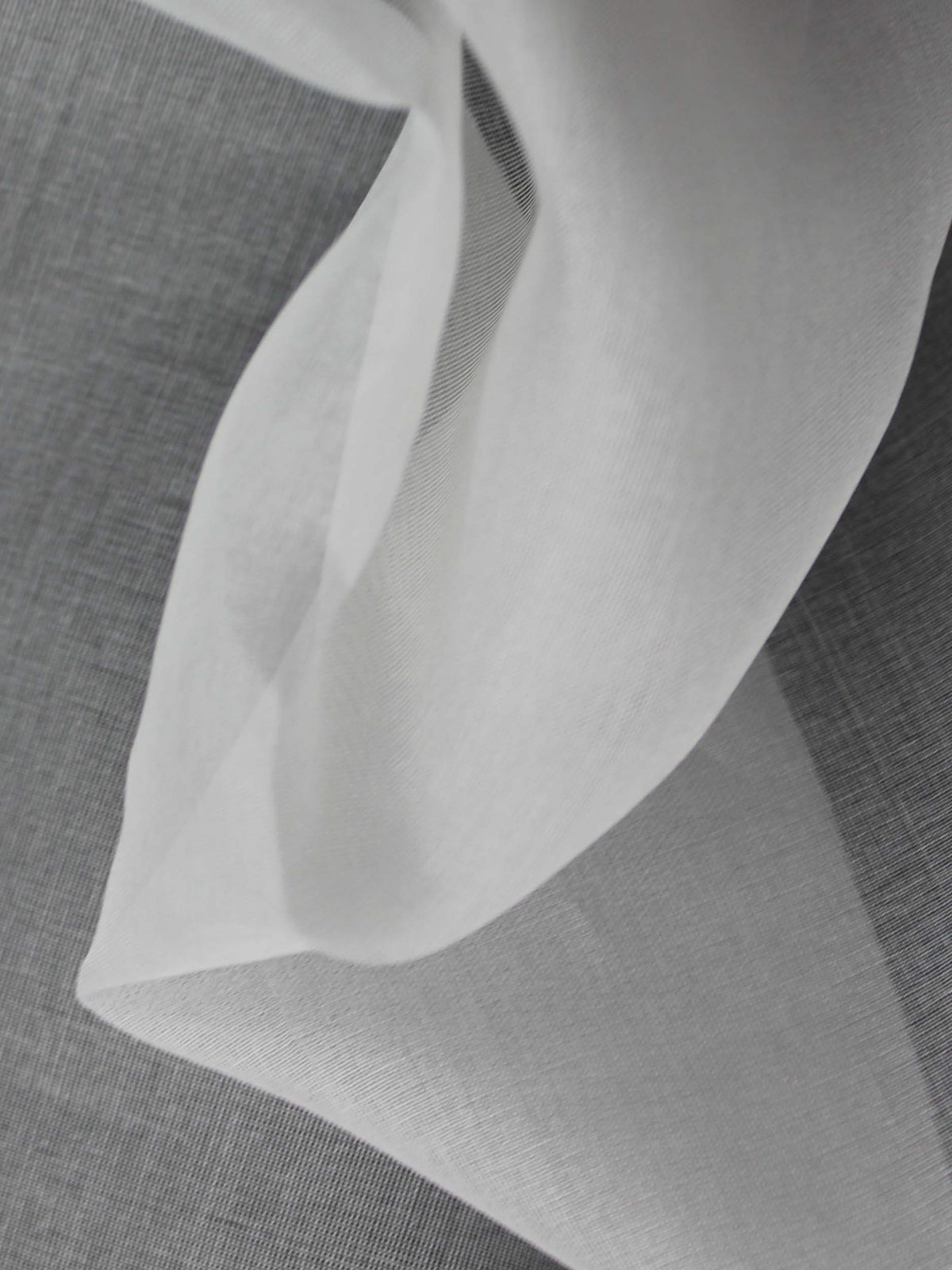 White Silk Organza - P769