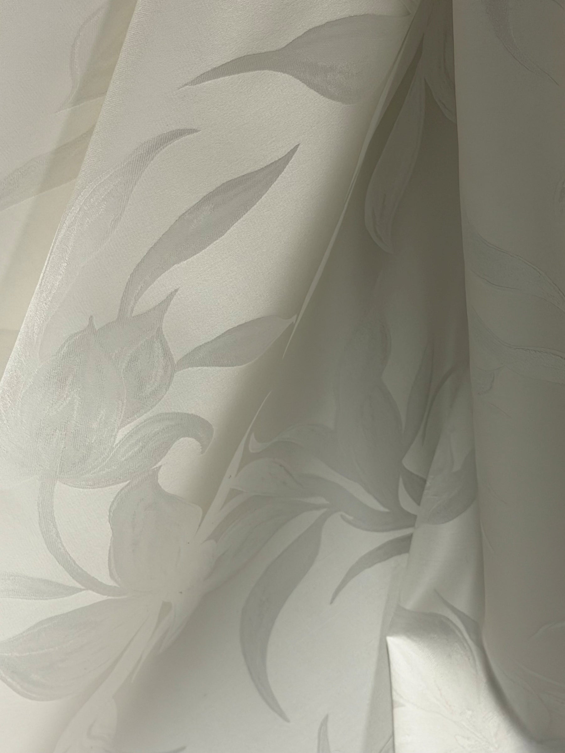 Ivory Italian Silk Blend Brocade - Worthy