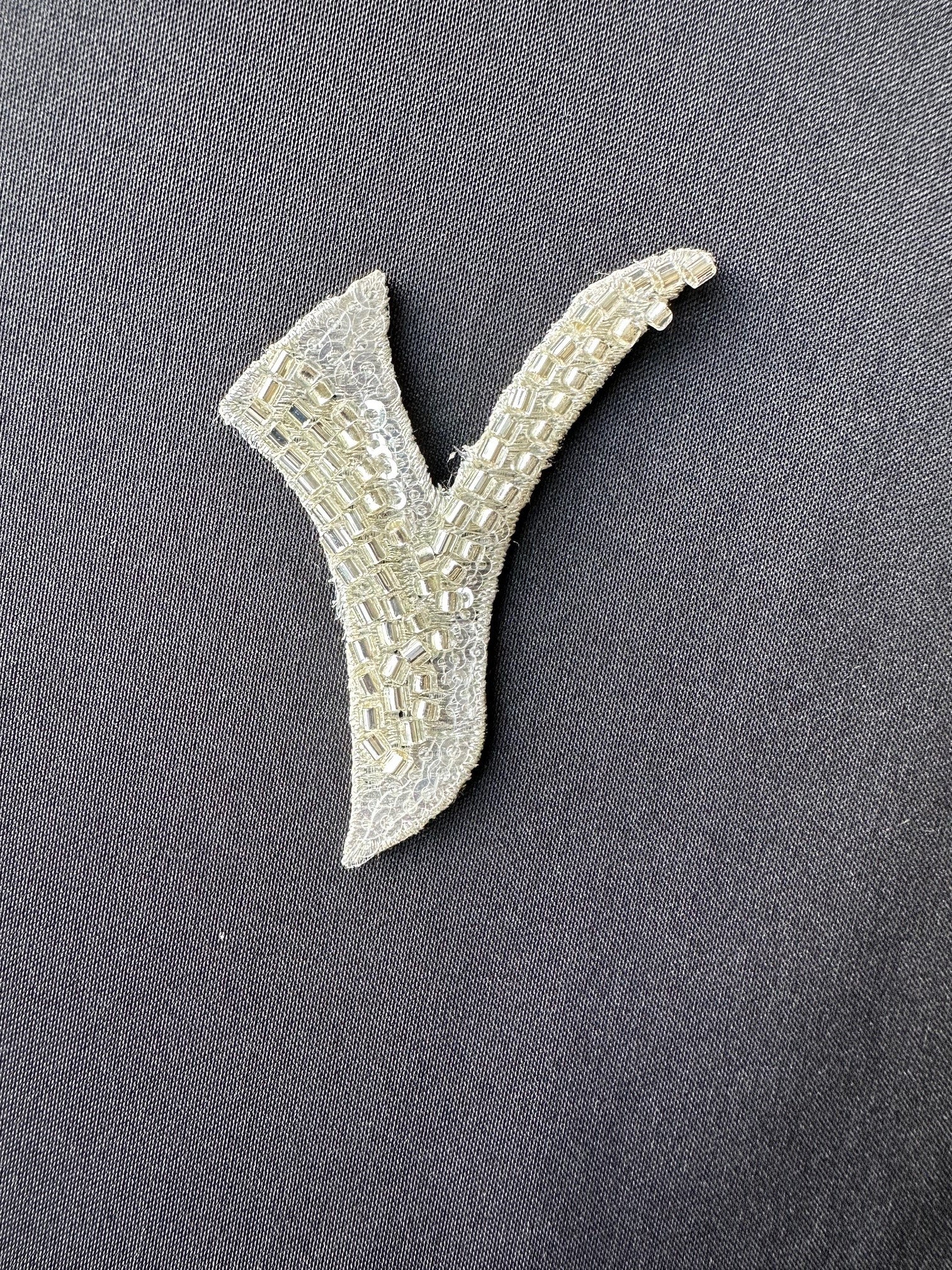 Beaded Letter Y