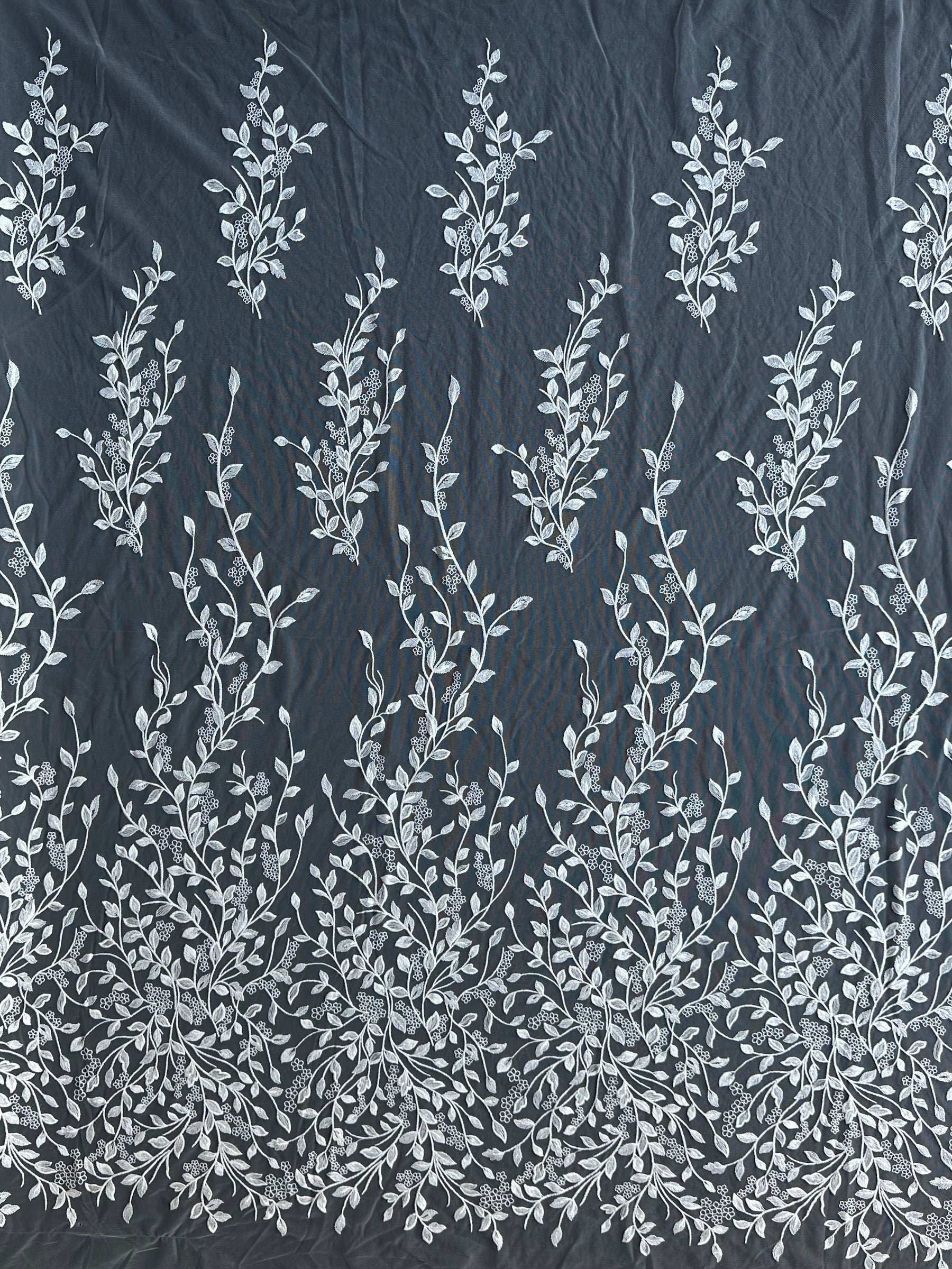 Ivory Embroidered Sequin Lace – EB3060