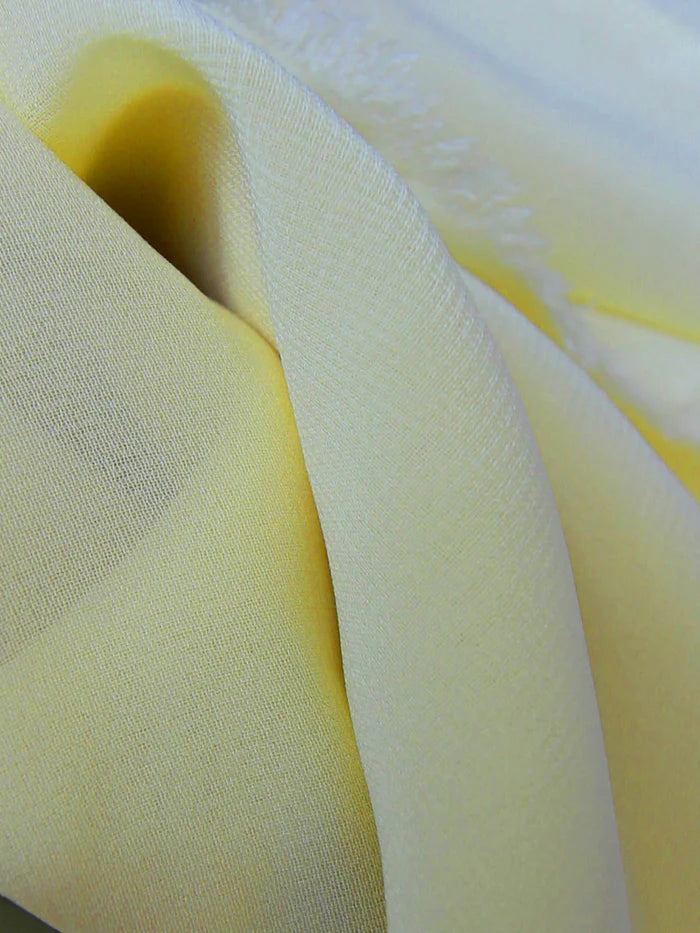 Yellow Polyester Chiffon Fabric - Serendipity