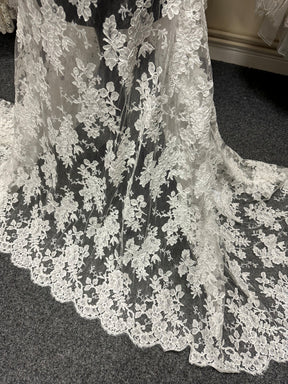 Ivory Corded Chantilly Lace – Zetina