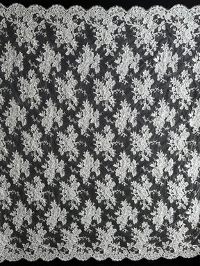 Ivory Corded Chantilly Lace – Zetina