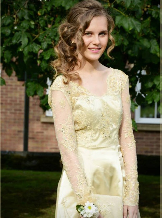 Gold Beaded Lace - Hattie