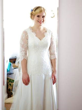 Ivory Corded Lace – Sarah