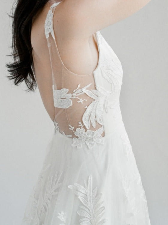 Ivory Corded Embroidery Lace - Calisto