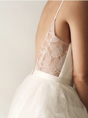 Ivory Embroidered Lace - Alhambra