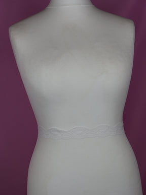 White Lace Trim - Almond