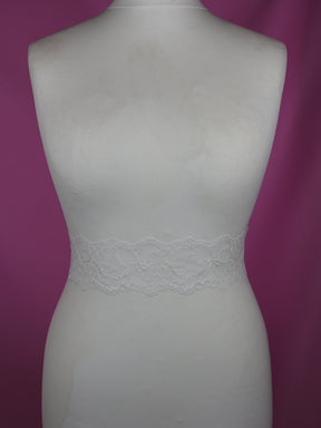 White Leavers Lace Trim - Amanda