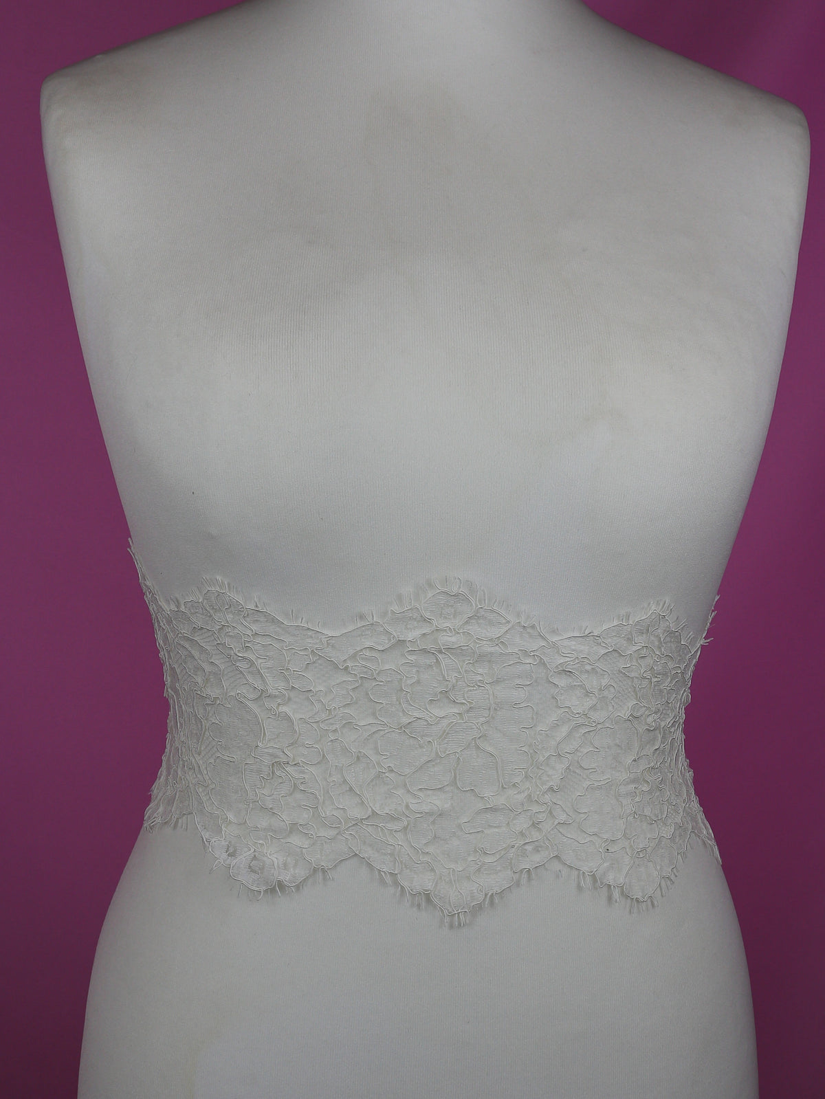 Soft White Chantilly Lace Trim - Amy