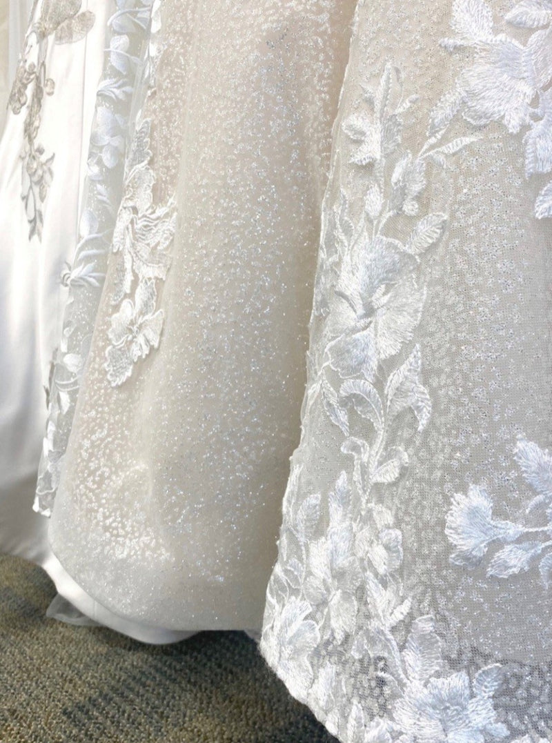 Ivory Glitter Tulle Leigh main image 0