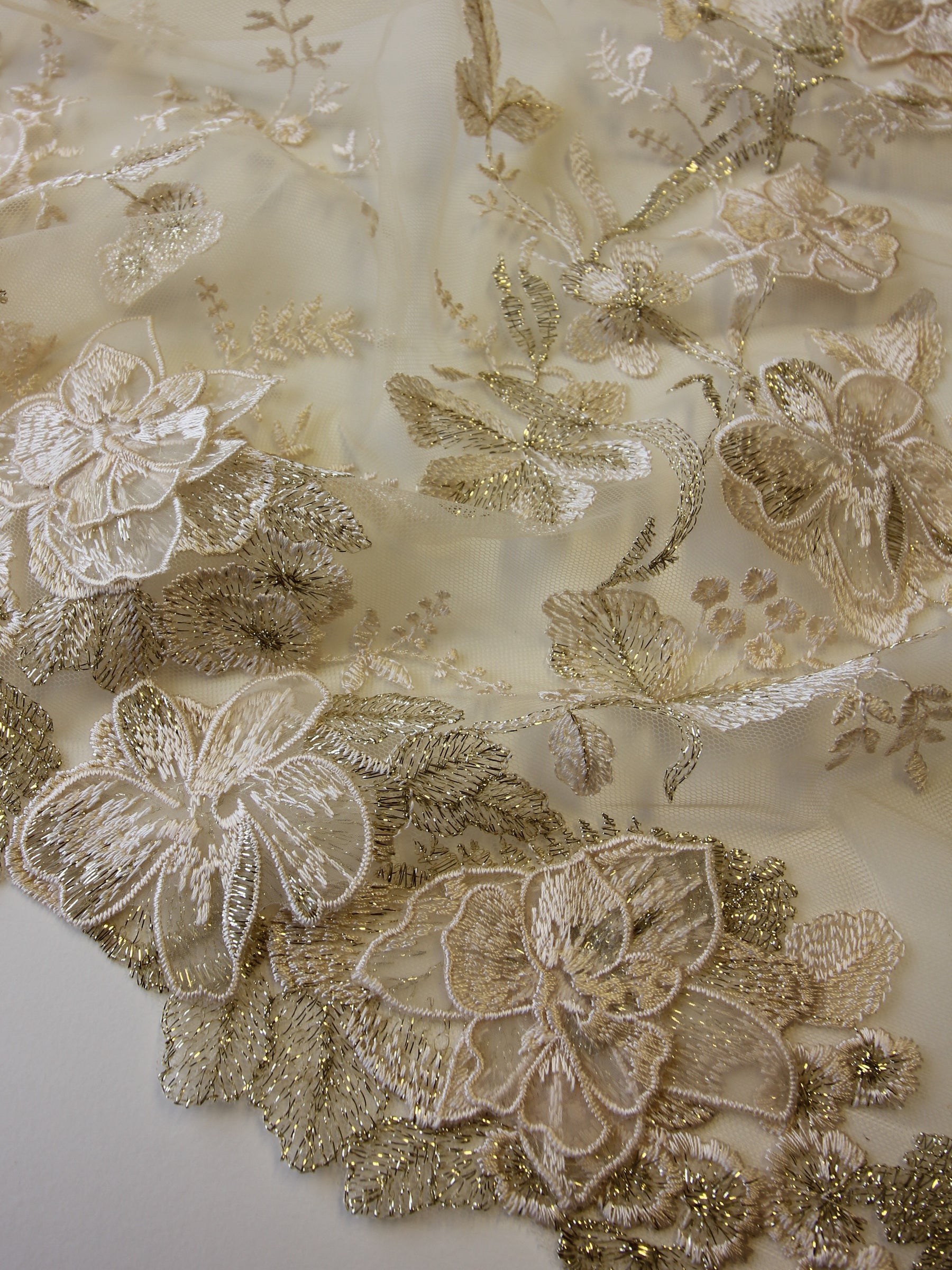 Gold Embroidery Lace - Aubrelia
