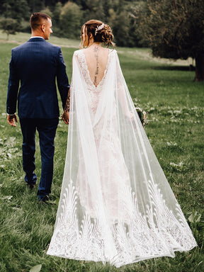 Ivory Lace Trimmed Tulle - North