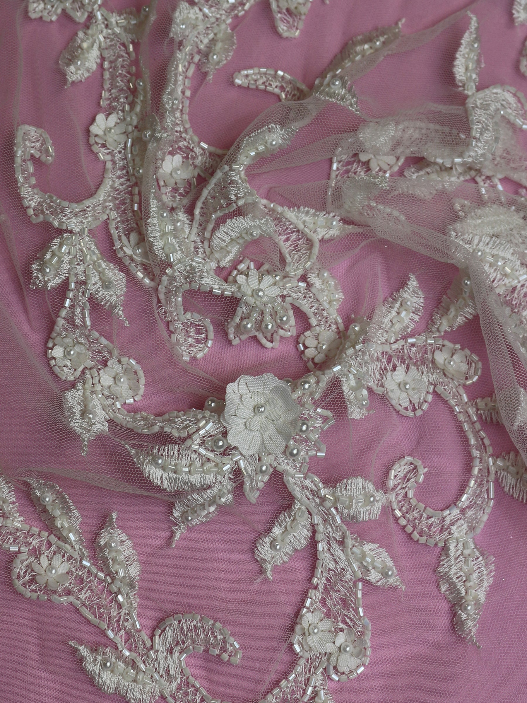 Ivory Beaded Lace - Bibi