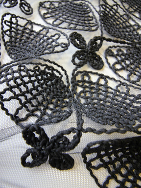 Black Embroidery Lace - Rivka