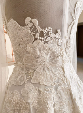 Ivory Embroidery Lace - Bronwyn