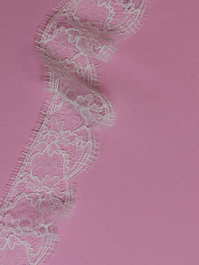 White Chantilly Lace Trim - Charlotte