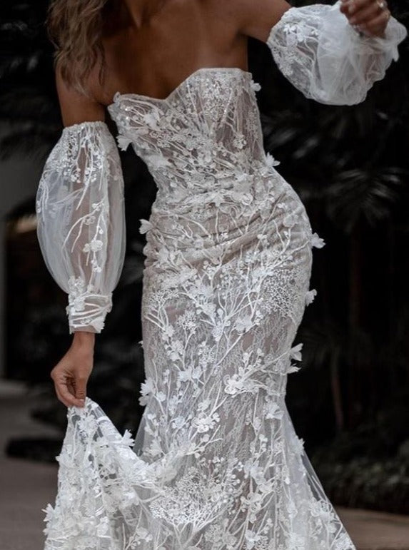 Ivory 3D Lace - Cinderella Ivory 3D Lace - Cinderella