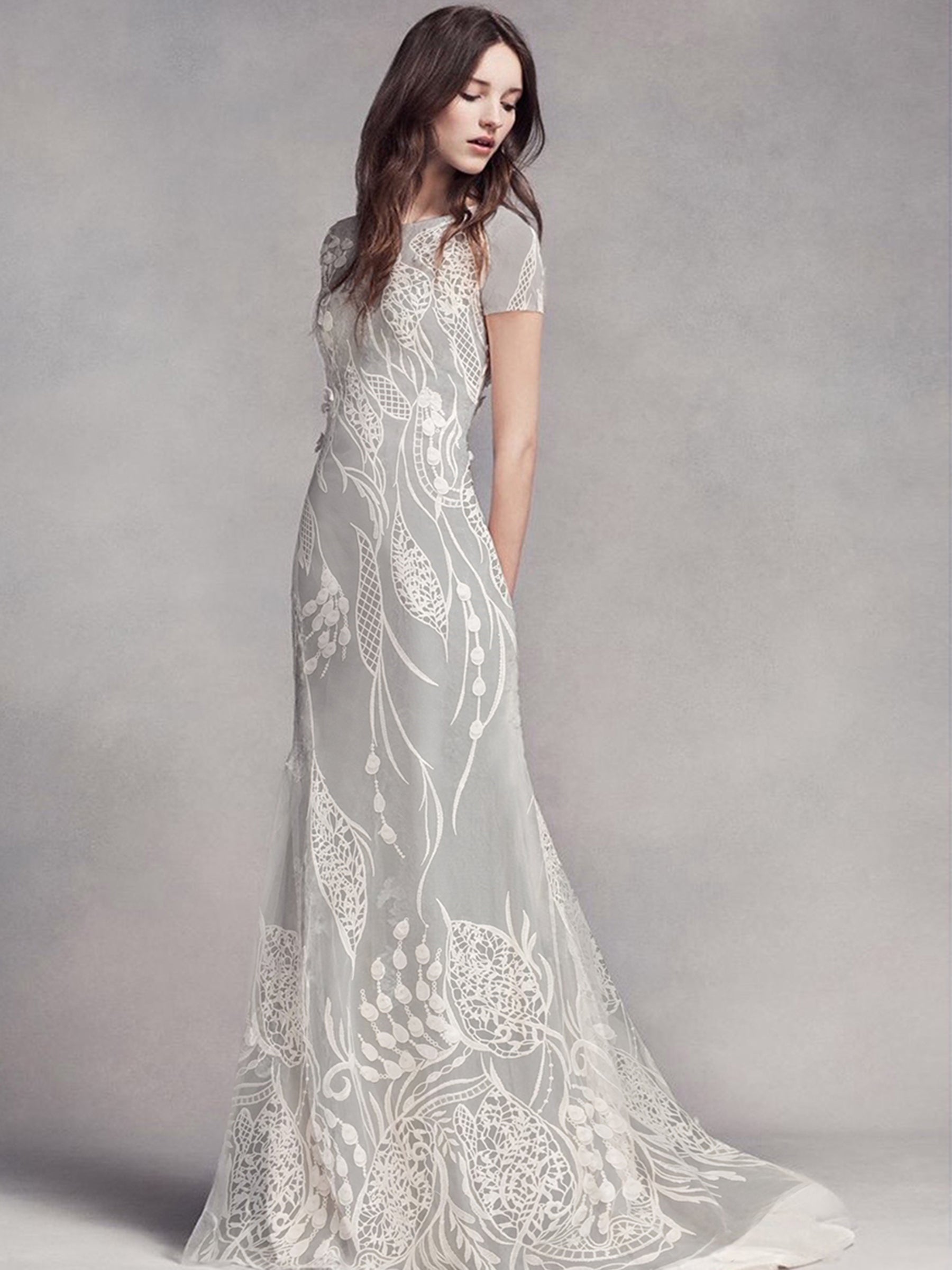 Ivory Embroidered Lace - Conchita