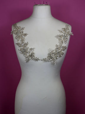 Ivory Crystal Embroidery - Delta