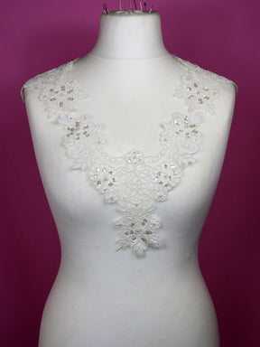 Ivory Corded Lace Appliques - Duchy