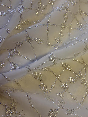 Ivory Glitter Organza - Ecstasy