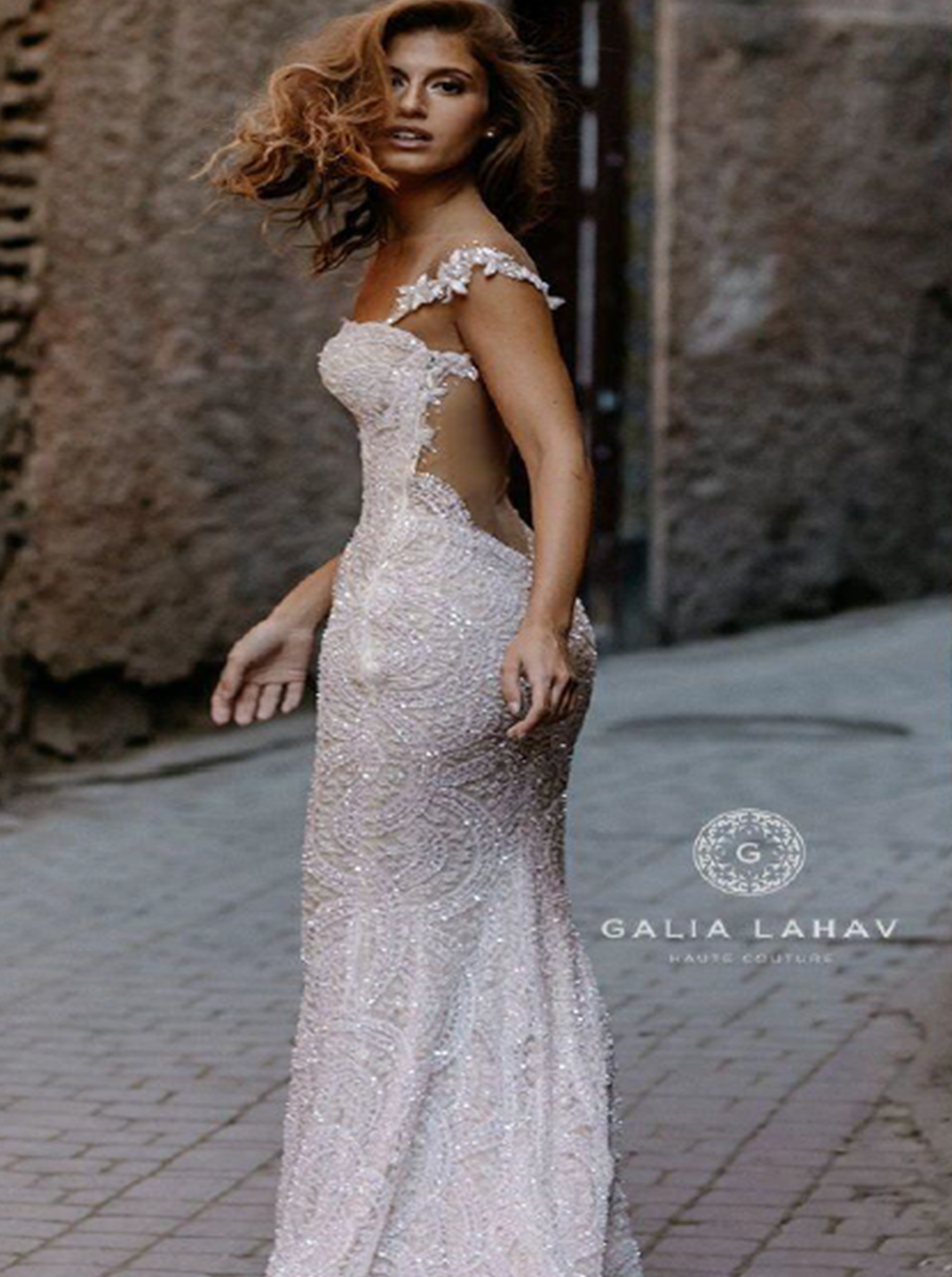 Ivory Beaded Lace Emmeline