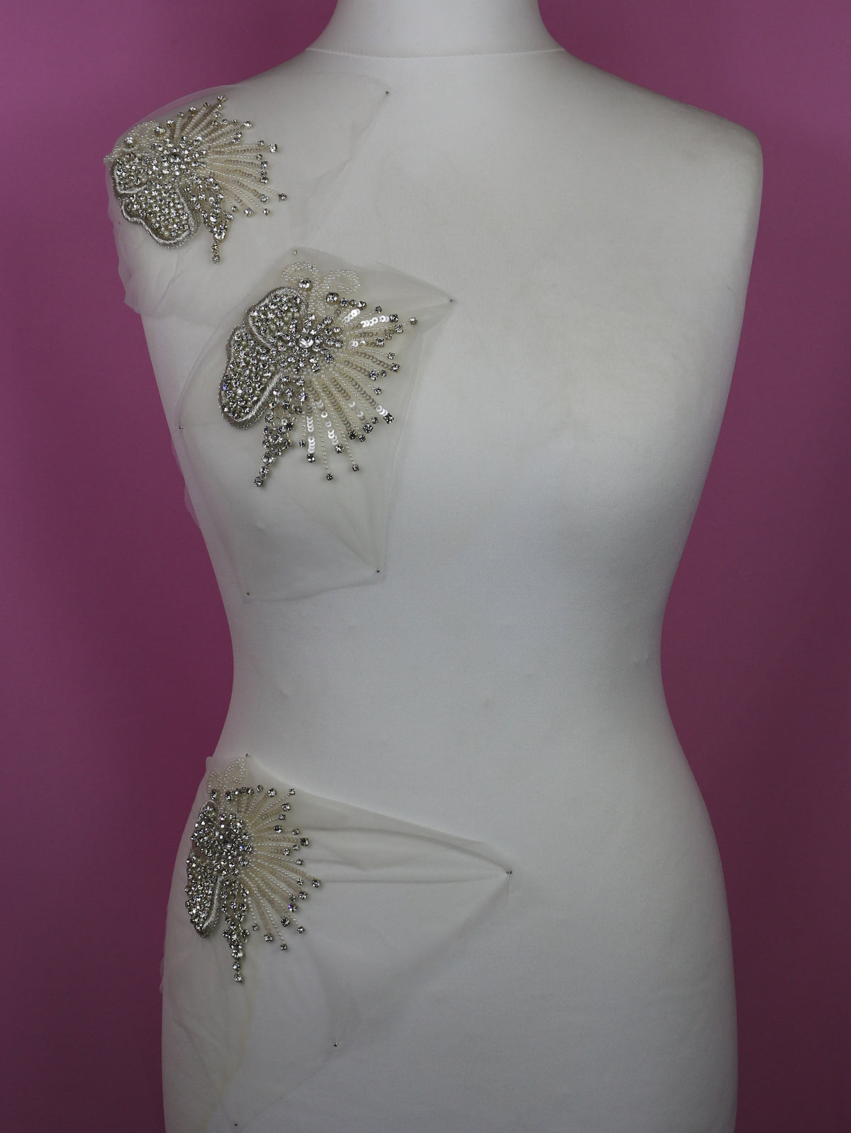 Beaded Appliques Wedding Dresses Bridal Fabrics